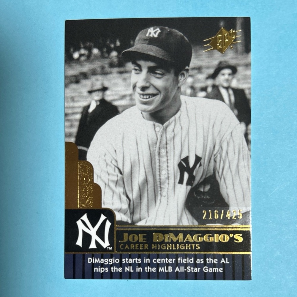 Joe DiMaggio,NewYork Yankees 2009 SPx Baseball #JD-92 Career Highlights #/425